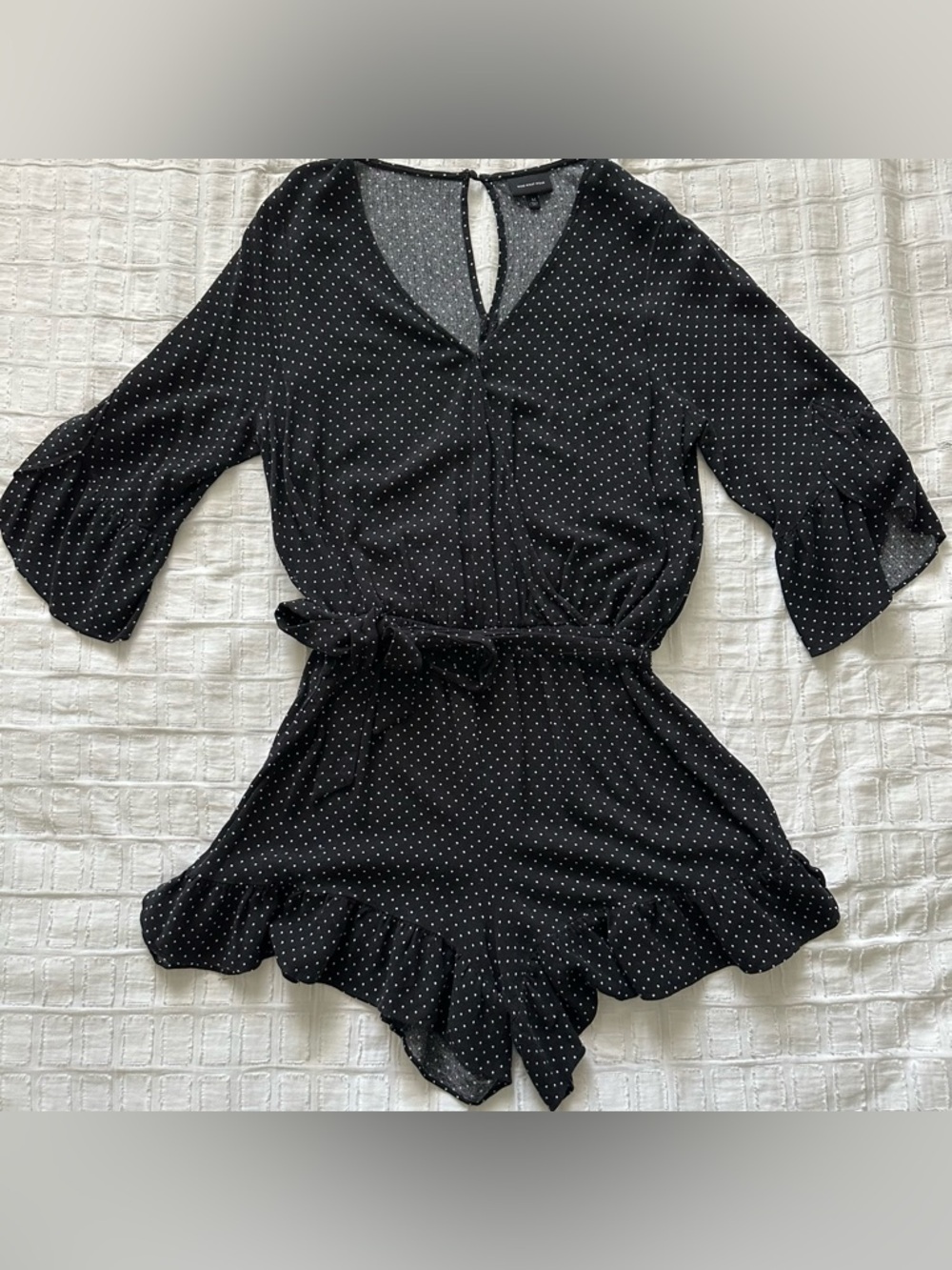 Black and White Polka Dot Romper